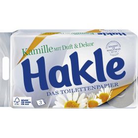 Hakle Dreilagiges Toilettenpapier, je 8 x 150 Blatt