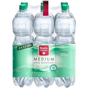 Mineralwasser, Medium (6x 1,500 Liter)