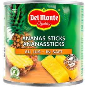 Ananas Sticks in Saft, natursüß