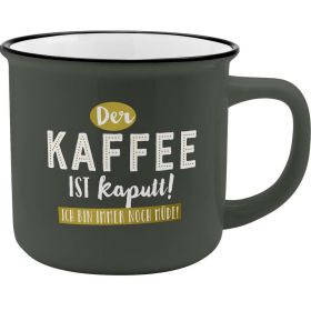 Tasse Becher Kaffee müde