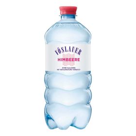 Mineralwasser mit Himbeere, prickelnd