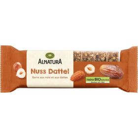 Bio Fruchtschnitte, Nuss-Dattel