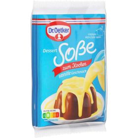 Dessertsoße zum Kochen, Vanille