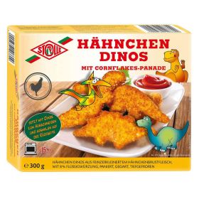 Hähnchen Dinos, tiefgekühlt