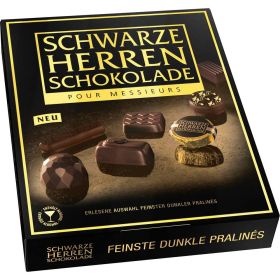 Schwarze Herren Feinste dunkle Pralinen