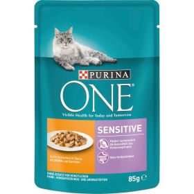 Katzen-Nassfutter One Pouch Sensitive, Huhn/Karotten