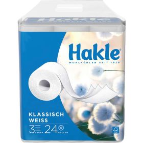 Toilettenpapier Klassisch weiss, 3-lagig