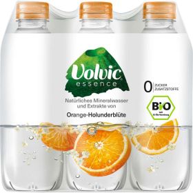 Essence Bio Mineralwasser, Orange-Holunderblüte (6x 0,750 Liter)