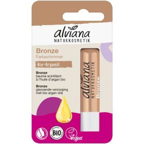 Lippenpflegestift, Bronze, mit Bio-Arganöl