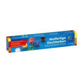 Malfertige Deckfarben, 6x18 ml