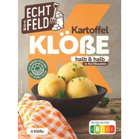 Kartoffelklöße, halb&halb