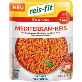 Mediterraner Reis, Tomaten und Kräuter