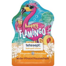 Schaumbad happy Flamingo, Weißer Pfirsich & Passionsfrucht