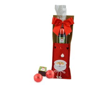 Bestecktasche Santa mit Pralinen