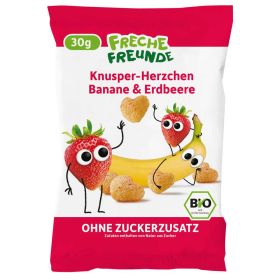 Link zu  Bio Knusper-Herzchen, Banane/Erdbeere