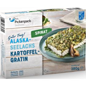 Pickenpack Seafoods Alaska Seelachs Kartoffelgratin, je 380 g
