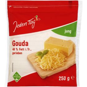 Jeden Tag Geriebener Käse, je 250 g