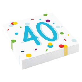 Link zu  Servietten, Birthday 40 Confetti
