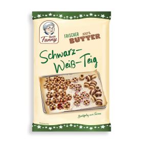 Frischer Butter-Schwarz-Weiß Teig