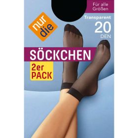 Socken 20 den, schwarz, onesize