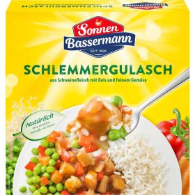 Schlemmergulasch, aus Schweinefleisch