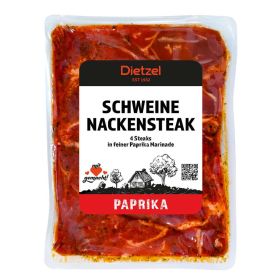 Schweinenackensteaks, Paprika