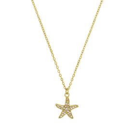 Kette mit Anhänger aus Edelstahl mit Preciosa