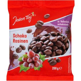 Schoko Rosinen, Vollmilchschokoladee