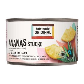 Ananas-Stücke im eigenem Saft