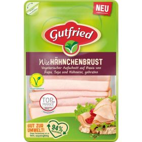 vegetarischer Aufschnitt, wie Hähnchenbrust