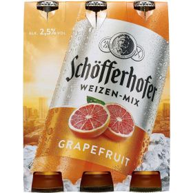 Biermischgetränk Weizen-Mix, Grapefruit-Geschmack, 2,5 % (6x 0,330 Liter)