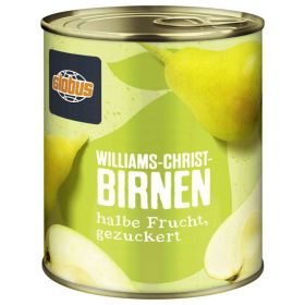 Williams Birnen, halbe Frucht gezuckert