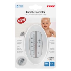 Badethermometer oval, grau