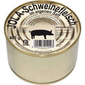 Schweinefleisch in Eigensaft