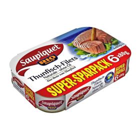 Saupiquet Thunfisch-Filets,  6 x 80 g