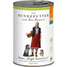 Bio Hunde-Nassfutter "High Sensitive", Huhn