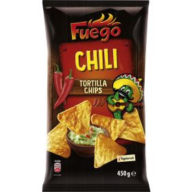 Fuego Tortilla Chips Chili, 450 g