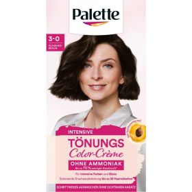 Haartönung Color-Creme, Schwarzbraun 3-0