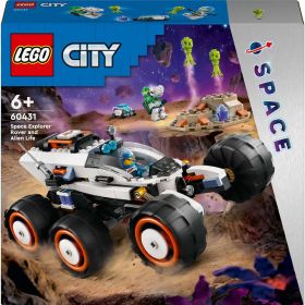 LEGO City 60431 Weltraum-Rover mit Außerirdischen, Spielzeug mit Alien-Figur