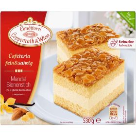 "Fein&Sahnig" Kuchenschnitten, Mandel-Bienenstich, tiefgekühlt