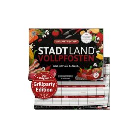 Stadt Land Vollpfosten Grillparty Edition