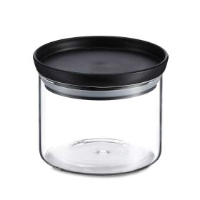 Vorratsglas mit Deckel, schwarz