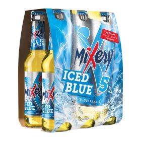 Biermischgetränk Iced Blue, Bier + Guarana + X, 5 % (6x 0,330 Liter)