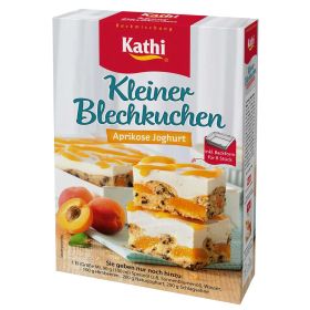 Backmischung Blechkuchen, Aprikose-Joghurt