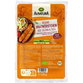 Bio Bratwürstchen aus Seitan & Tofu