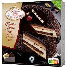 Feinste Sahne Torte Mousse au Chocolat, tiefgekühlt