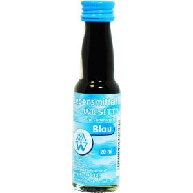Blaue Lebensmittelfarbe