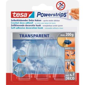 Selbstklebender-Deko-Haken Powerstrips, Transparent