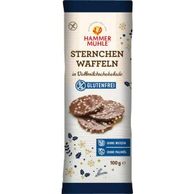 Sternchenwaffeln in Vollmilch-Schokolade