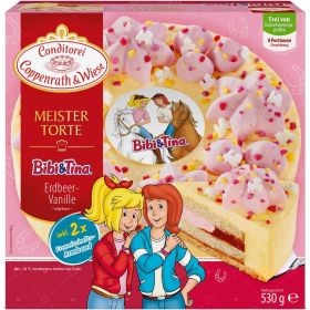 Meistertorte Bibi & Tina Erdbeer-Vanille. tiefgekühlt